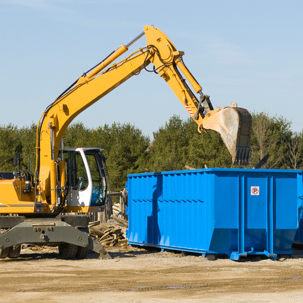 what size residential dumpster rentals are available in Coleman Falls VA